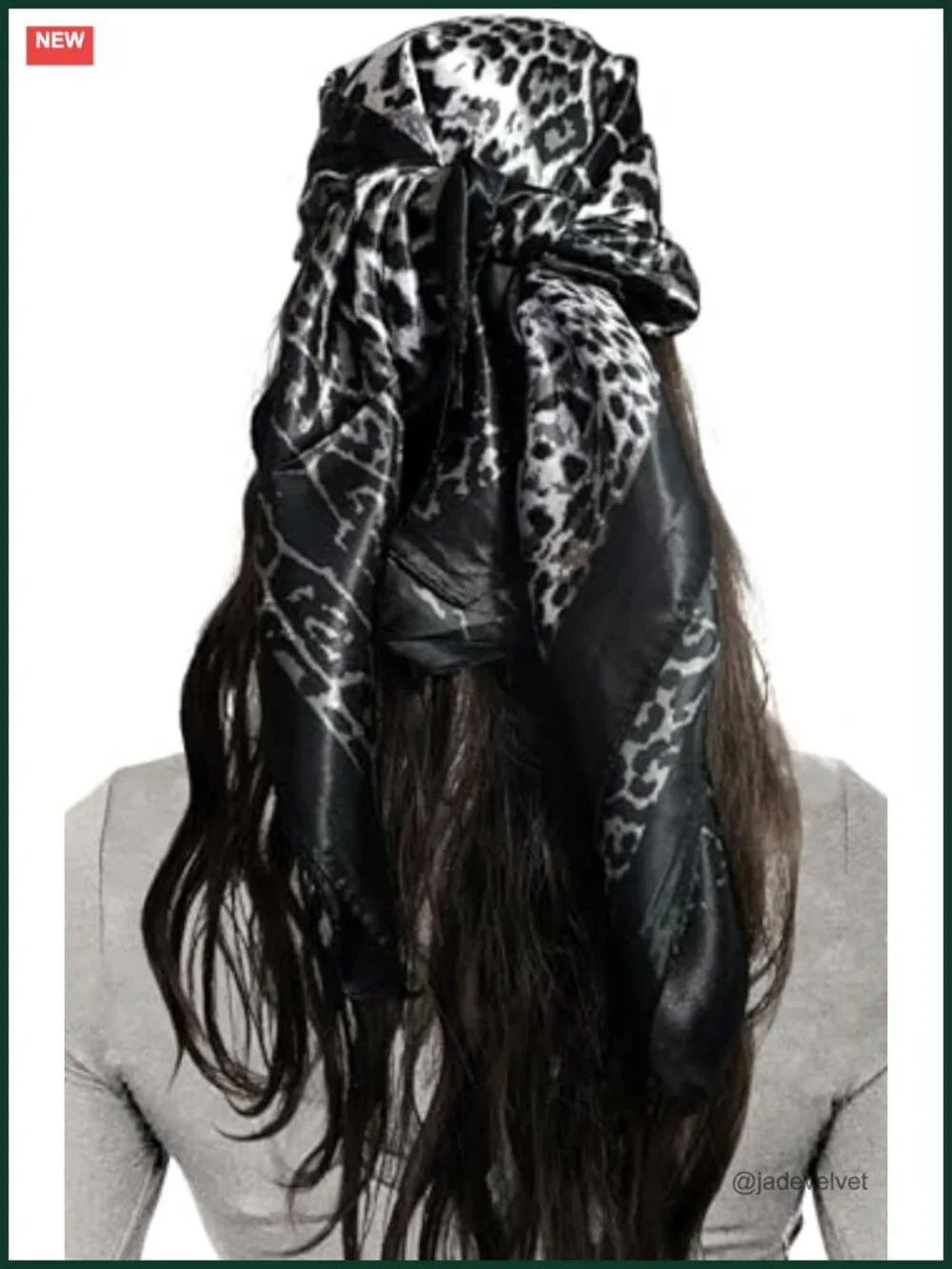 Women's Square Scarf 35x35 Satin-Like Bandana Headscarf Multi-Purpose